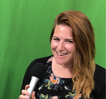 podcasting with green screen