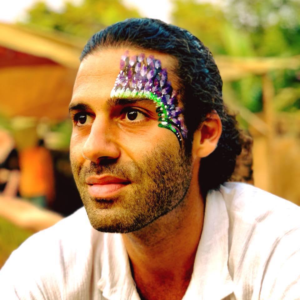 guy with face paint