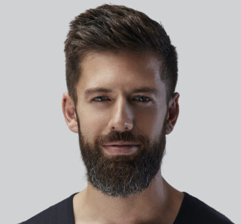 man with a warm smile