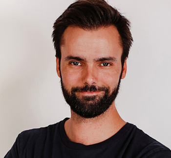 man with a warm smile