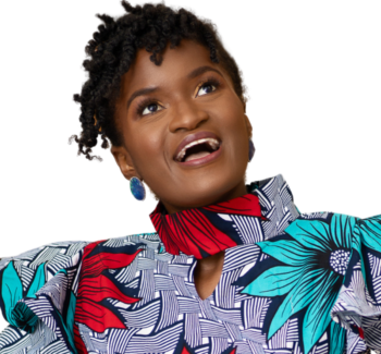 Dr. Clementine Affana half body shot wearing colorful top