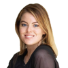 headshot of a blue eyed woman