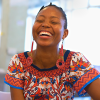 Vangile-Makwakwa looking happy